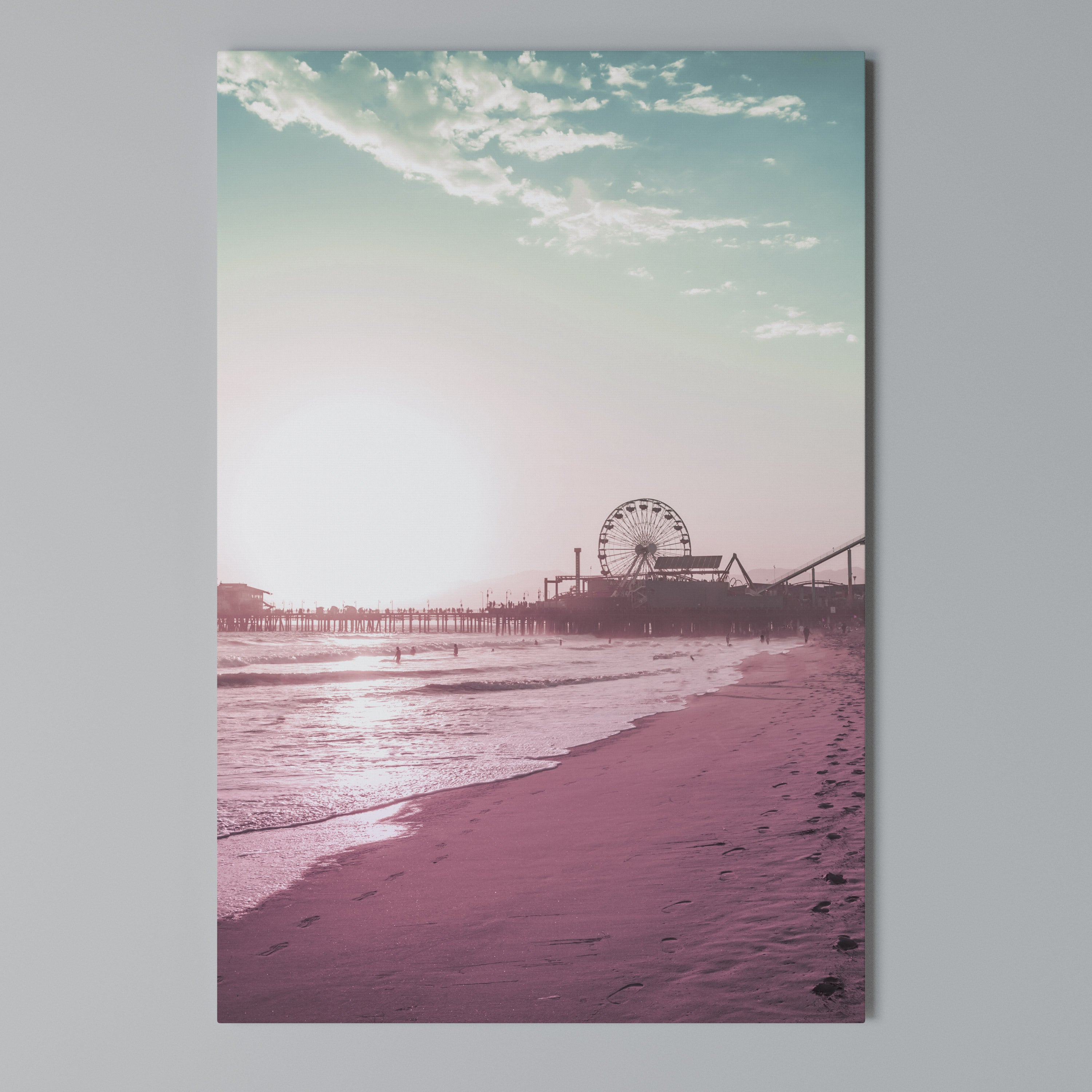 PASTEL COAST VIBES Cuadro en lienzo vertical