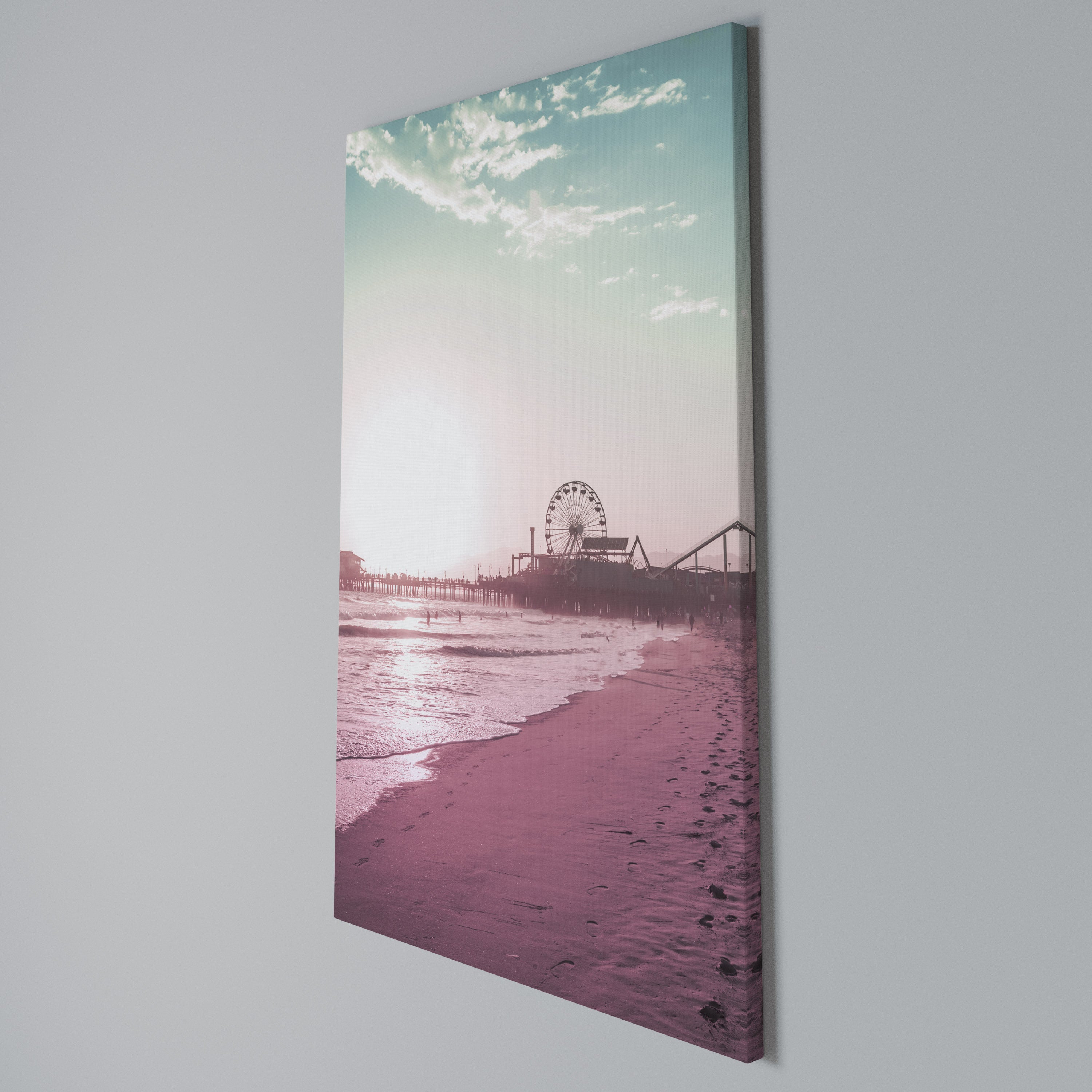 PASTEL COAST VIBES Cuadro en lienzo vertical