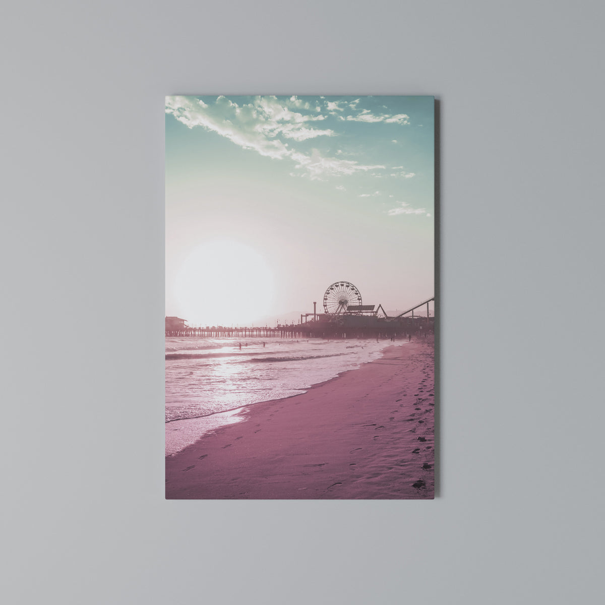 PASTEL COAST VIBES Vertical Canvas Print
