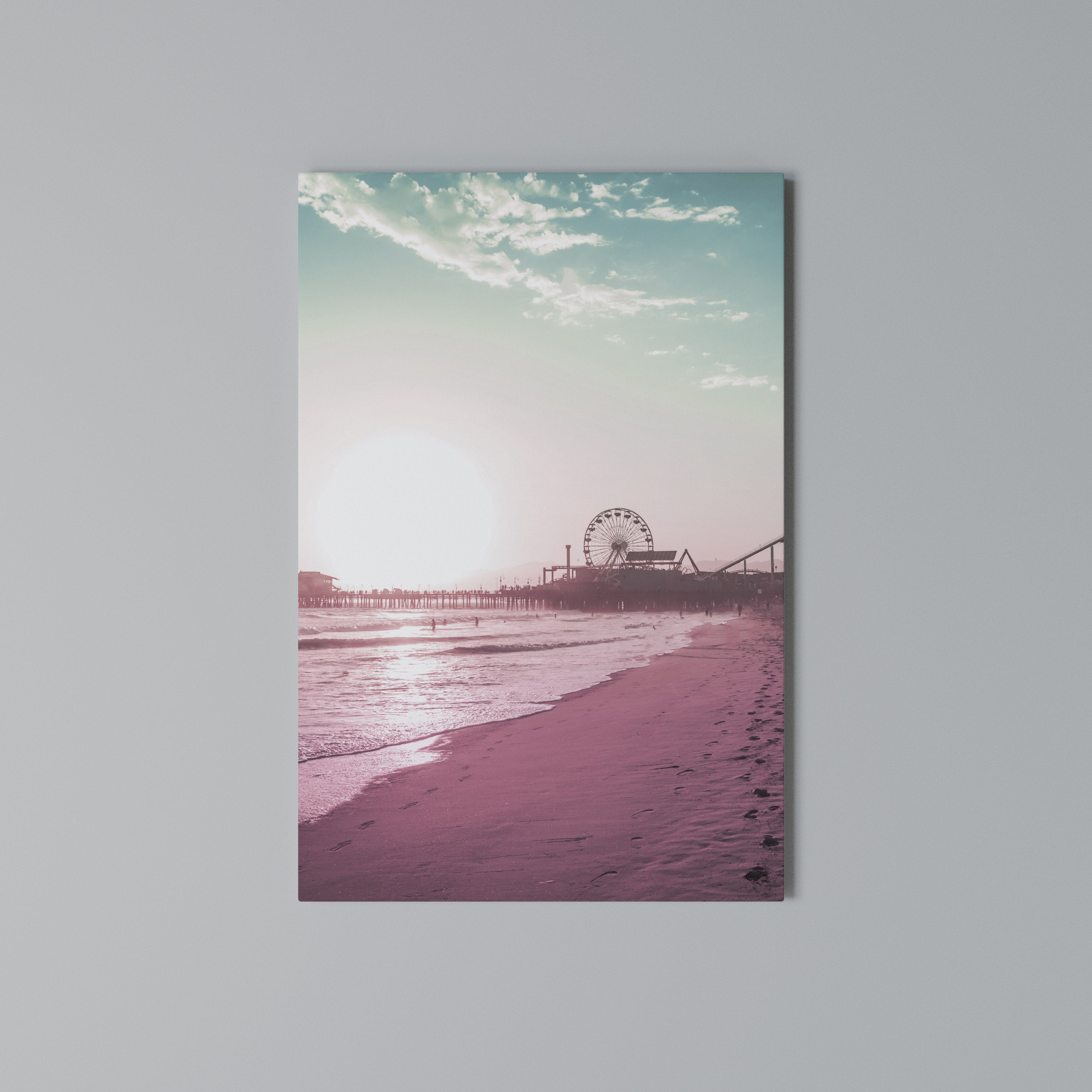 PASTEL COAST VIBES Cuadro en lienzo vertical