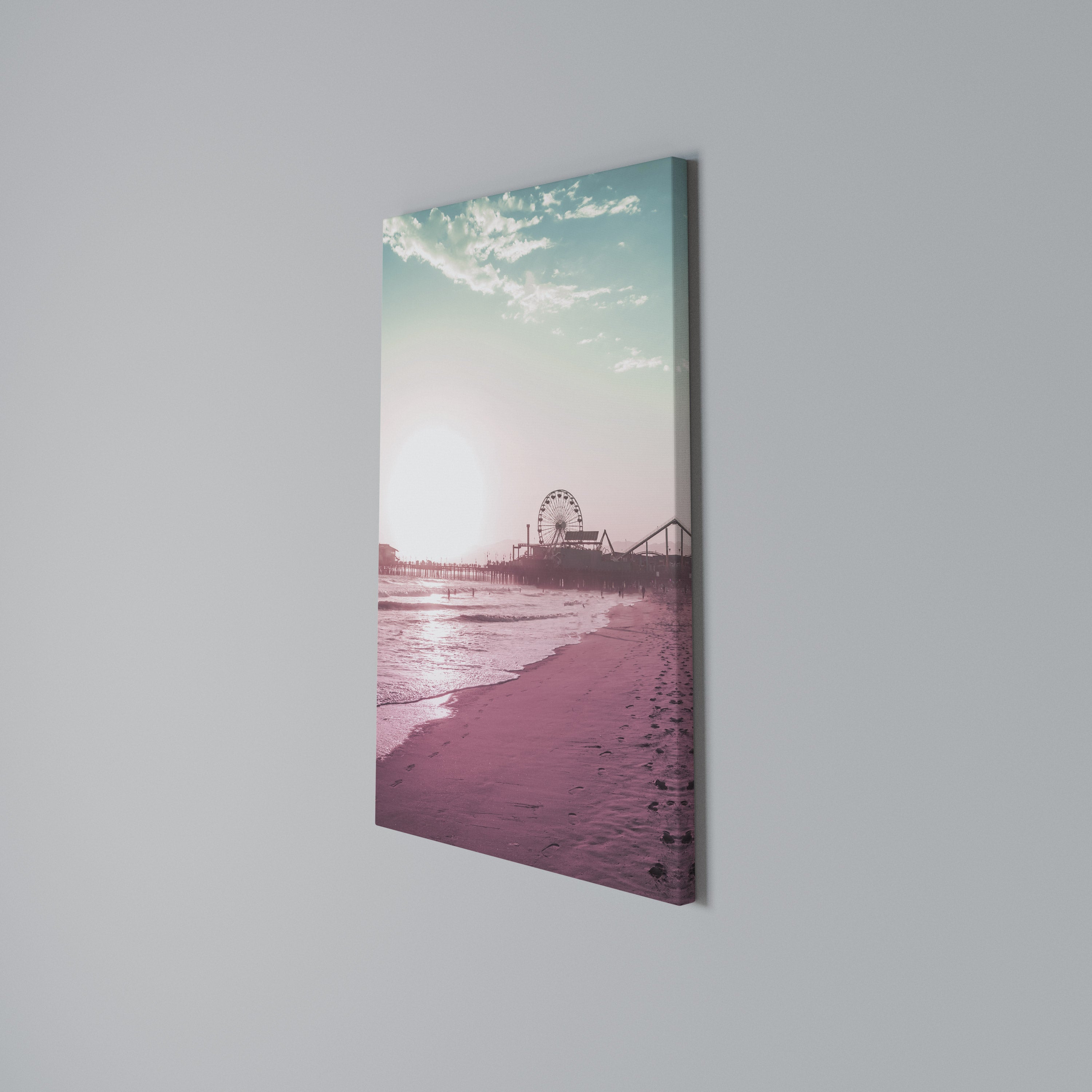 PASTEL COAST VIBES Cuadro en lienzo vertical