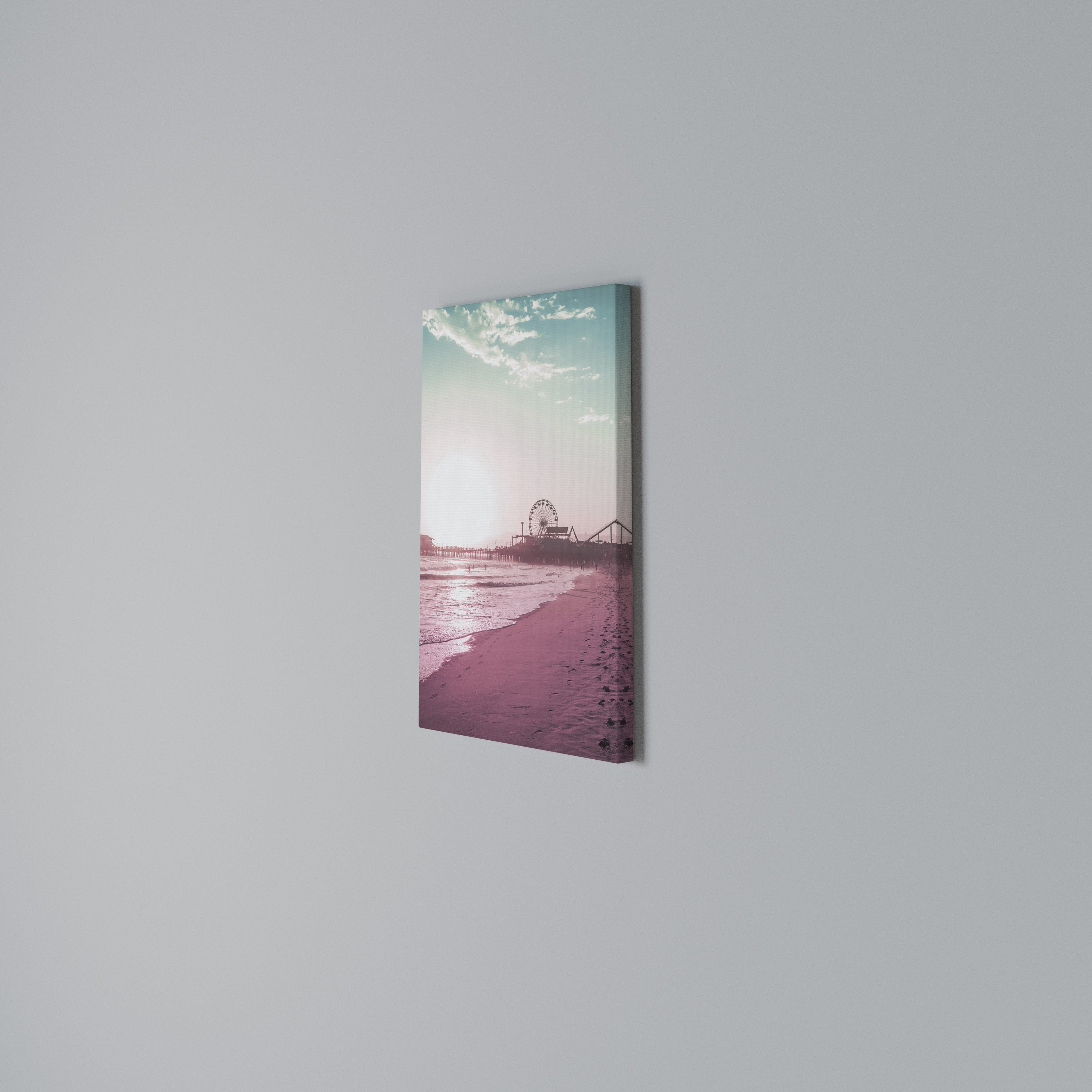 PASTEL COAST VIBES Cuadro en lienzo vertical