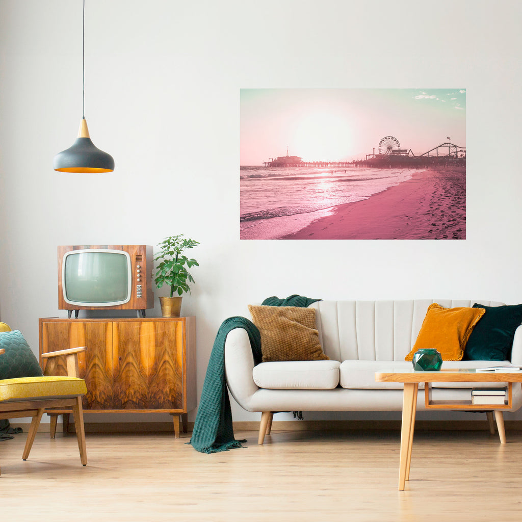 Póster horizontal autoadhesivo PASTEL COAST VIBES
