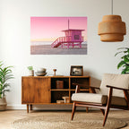 PINK PARADISE WATCH Peel and Stick Horizontal Poster