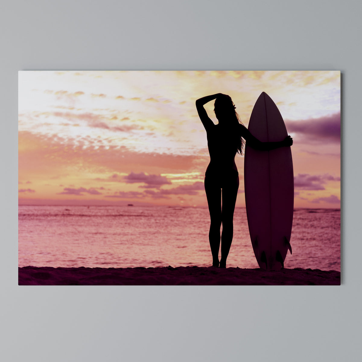 SUNSET SURF SPIRIT Cuadro en lienzo horizontal