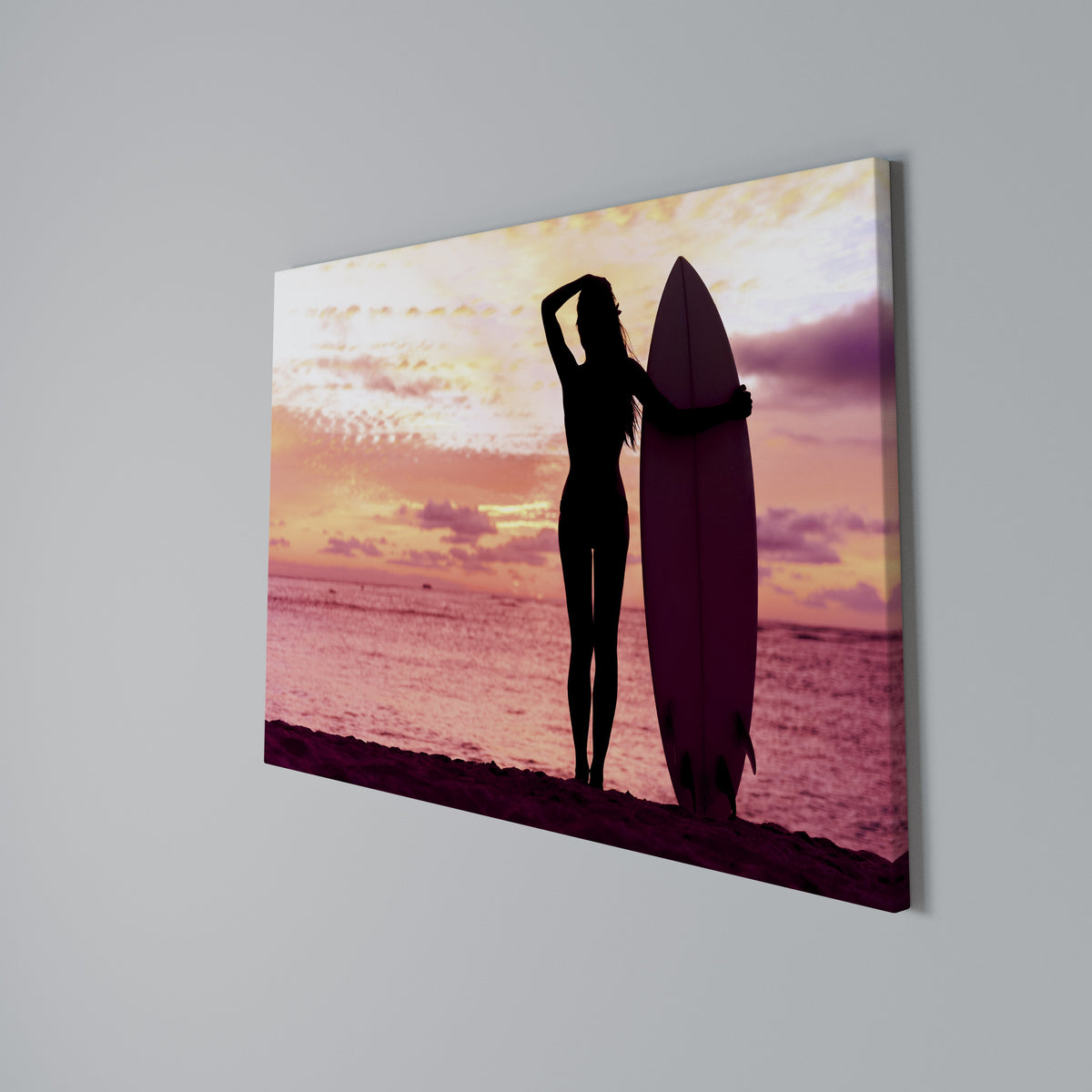 SUNSET SURF SPIRIT Cuadro en lienzo horizontal