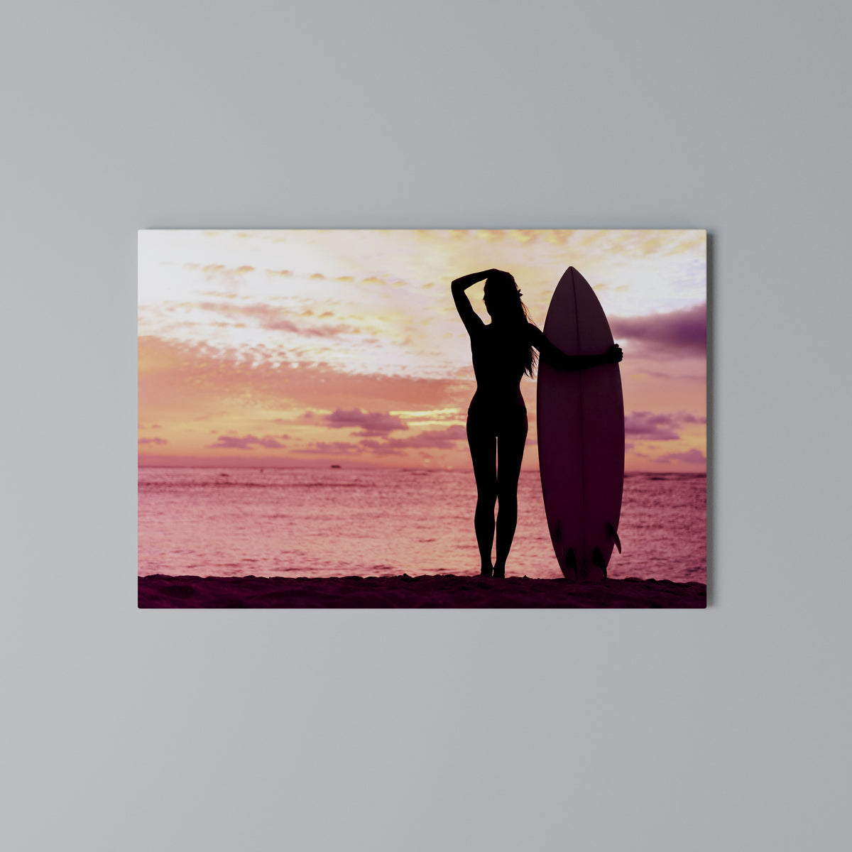 SUNSET SURF SPIRIT Cuadro en lienzo horizontal