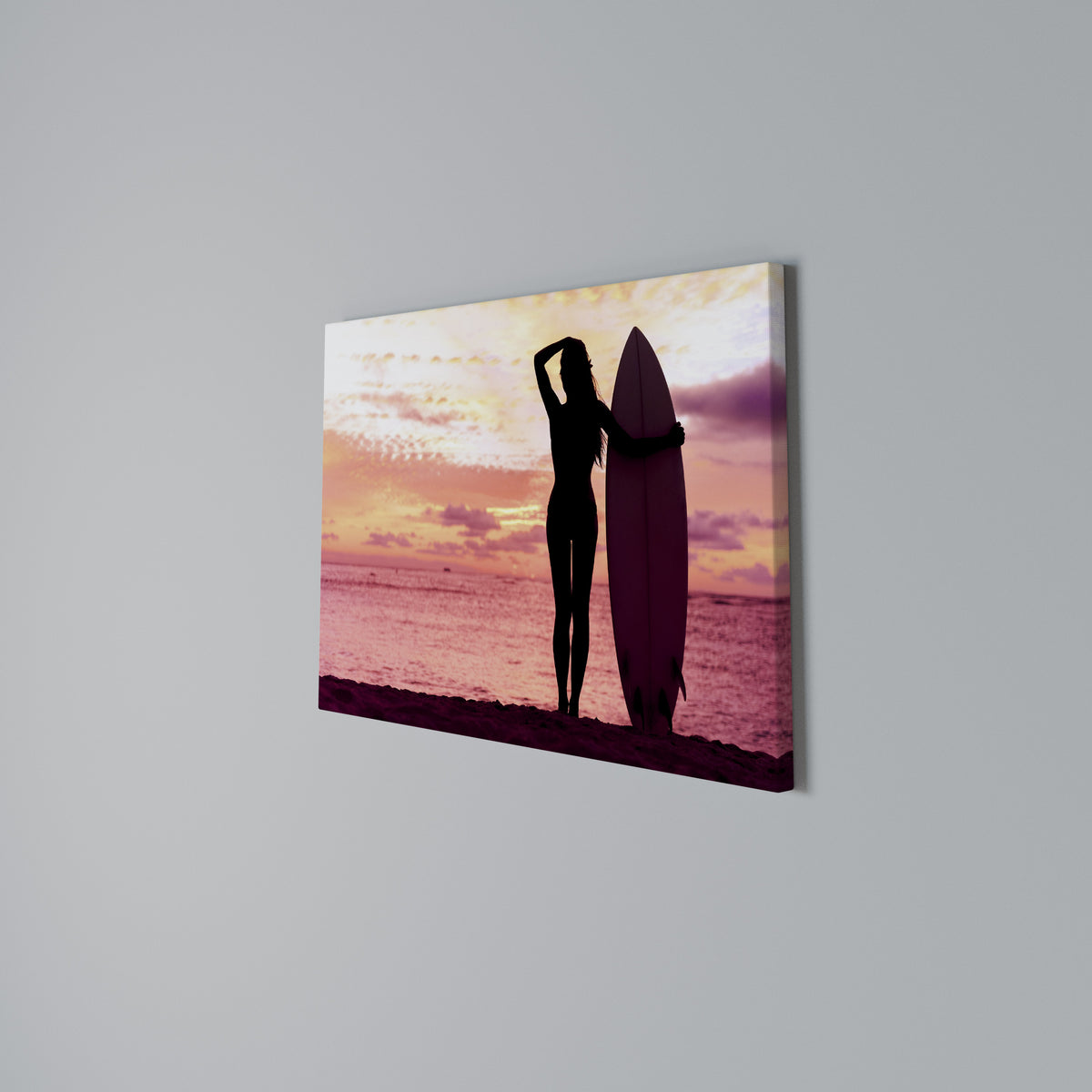 SUNSET SURF SPIRIT Cuadro en lienzo horizontal