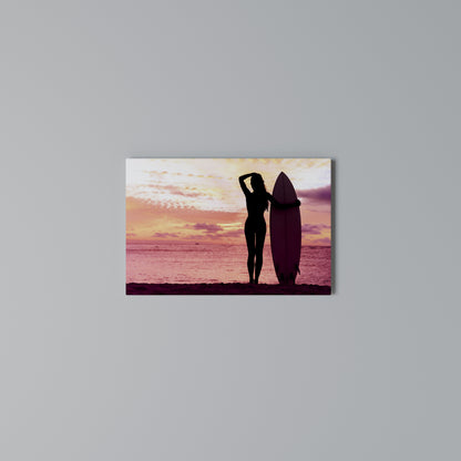 SUNSET SURF SPIRIT Cuadro en lienzo horizontal
