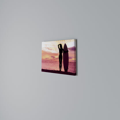 SUNSET SURF SPIRIT Cuadro en lienzo horizontal