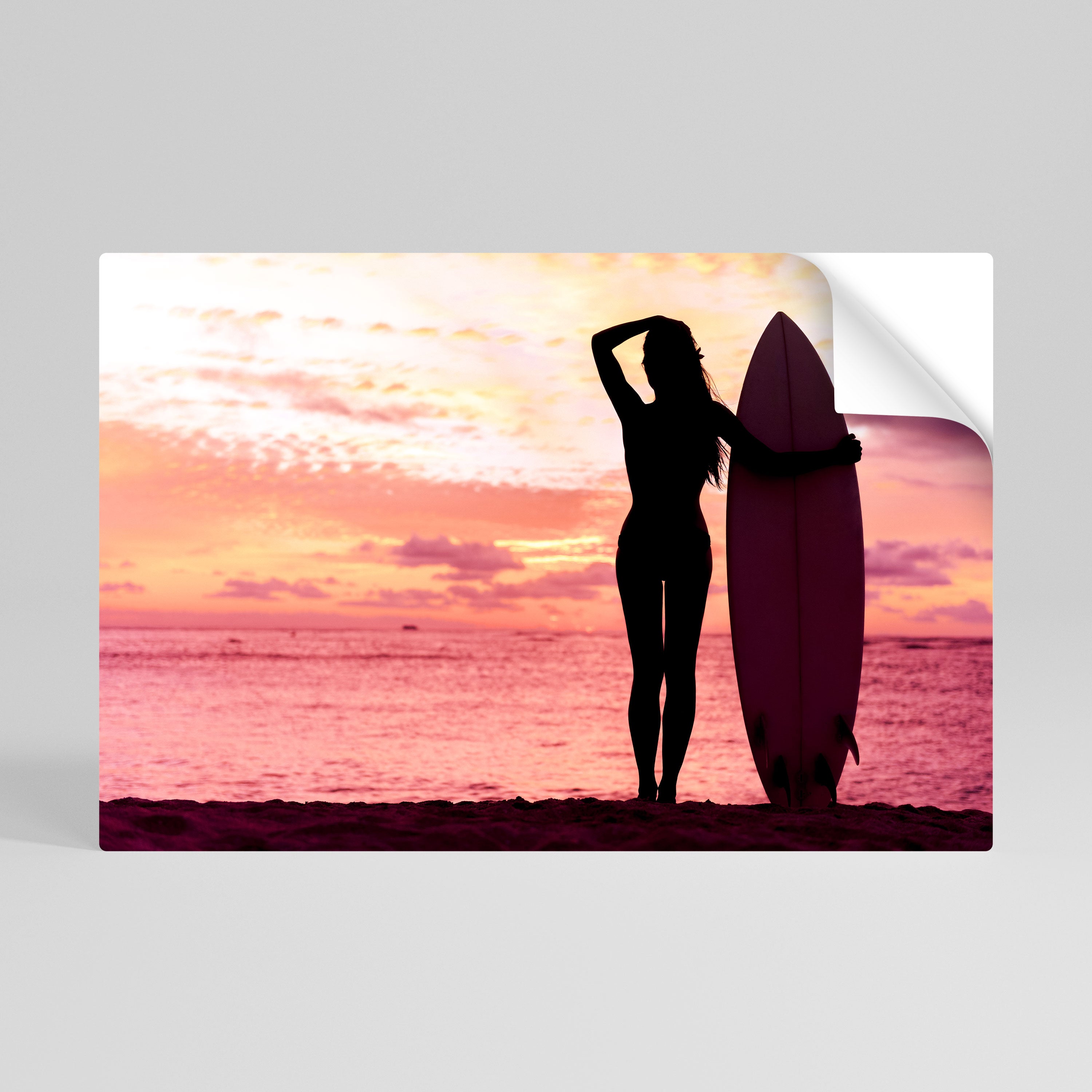 SUNSET SURF SPIRIT Póster adhesivo horizontal