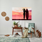 SUNSET SURF SPIRIT Póster Horizontal Adhesivo