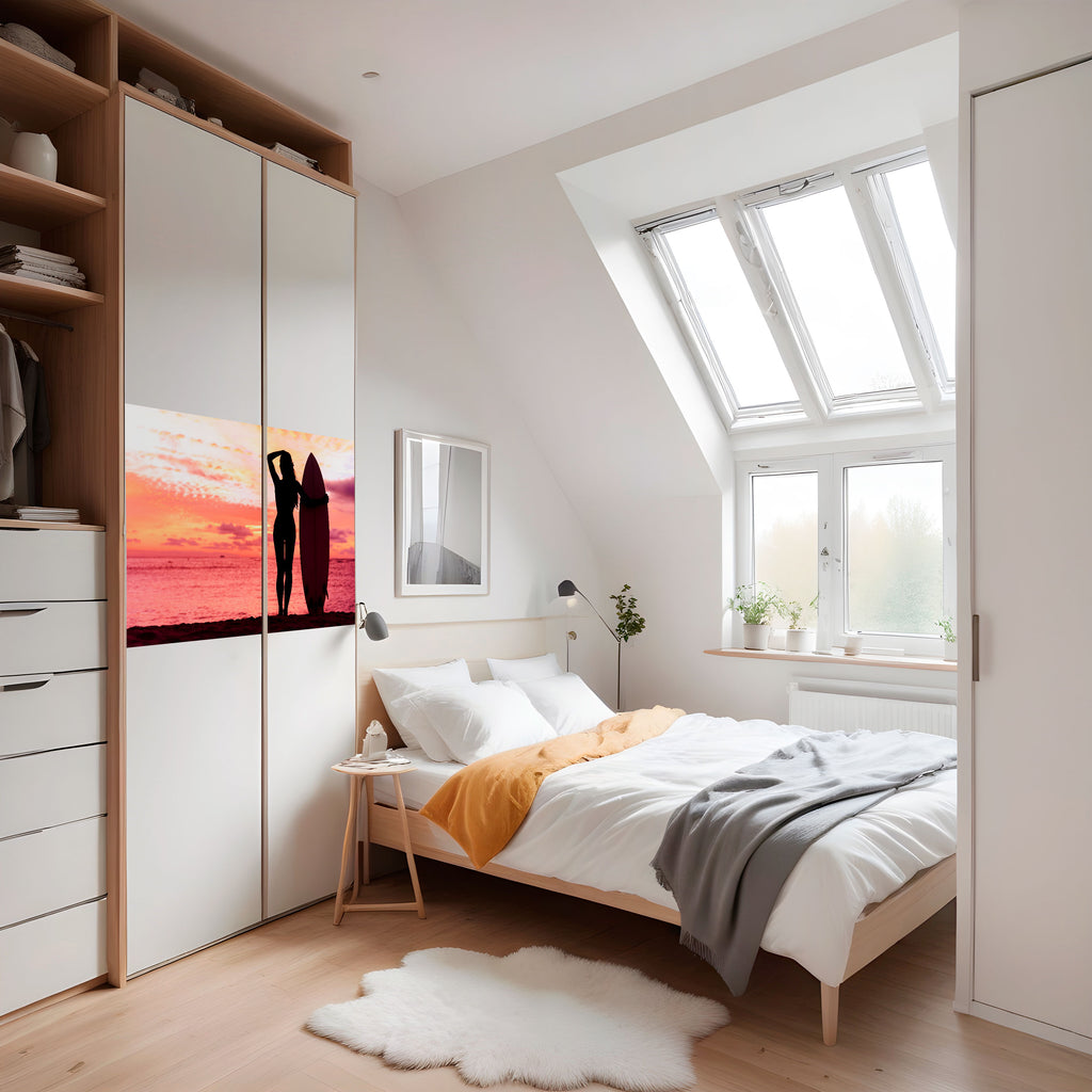 Póster horizontal autoadhesivo SUNSET SURF SPIRIT