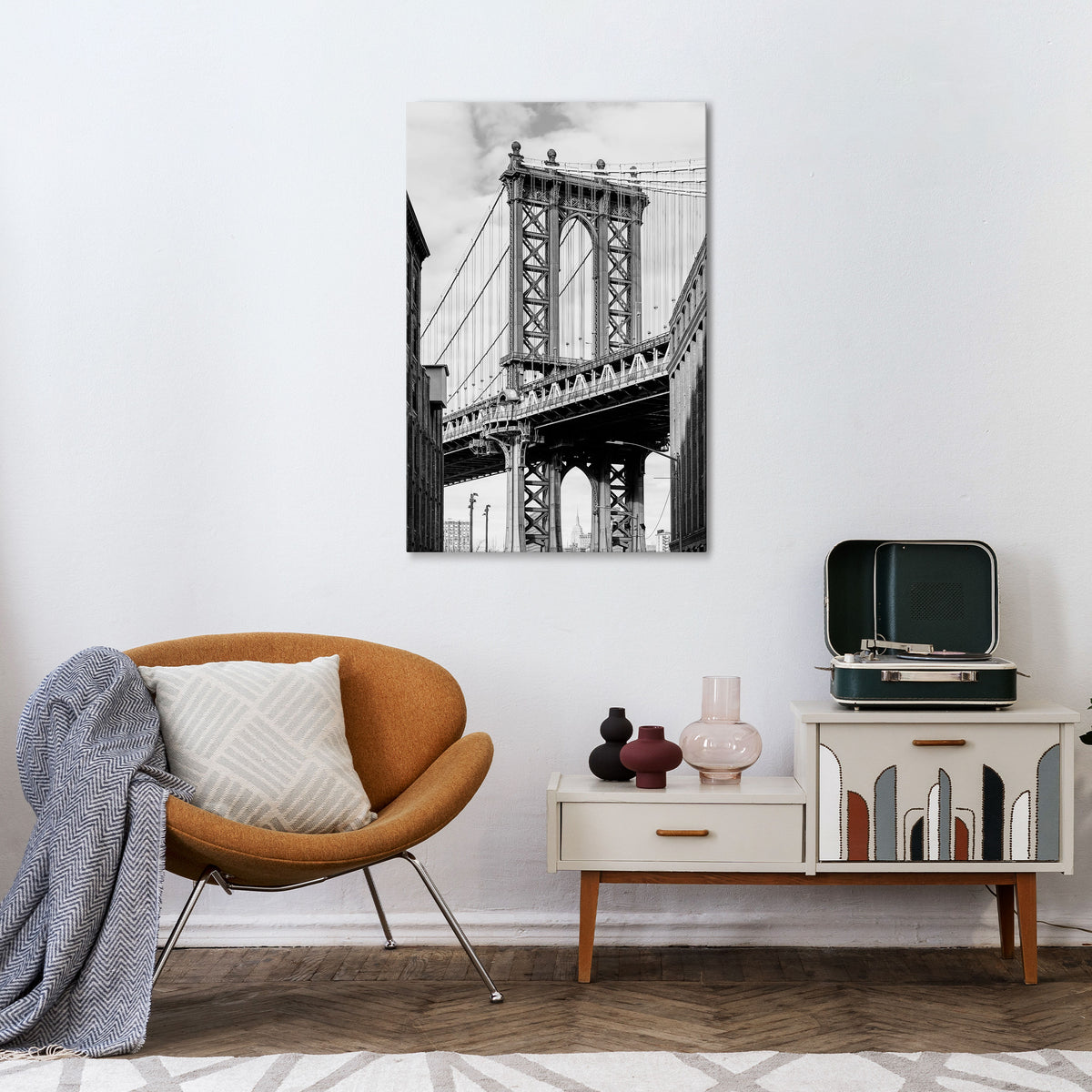 BRIDGE OF TIME Cuadro en lienzo vertical