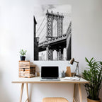 BRIDGE OF TIME Peel and Stick Vertical Poster