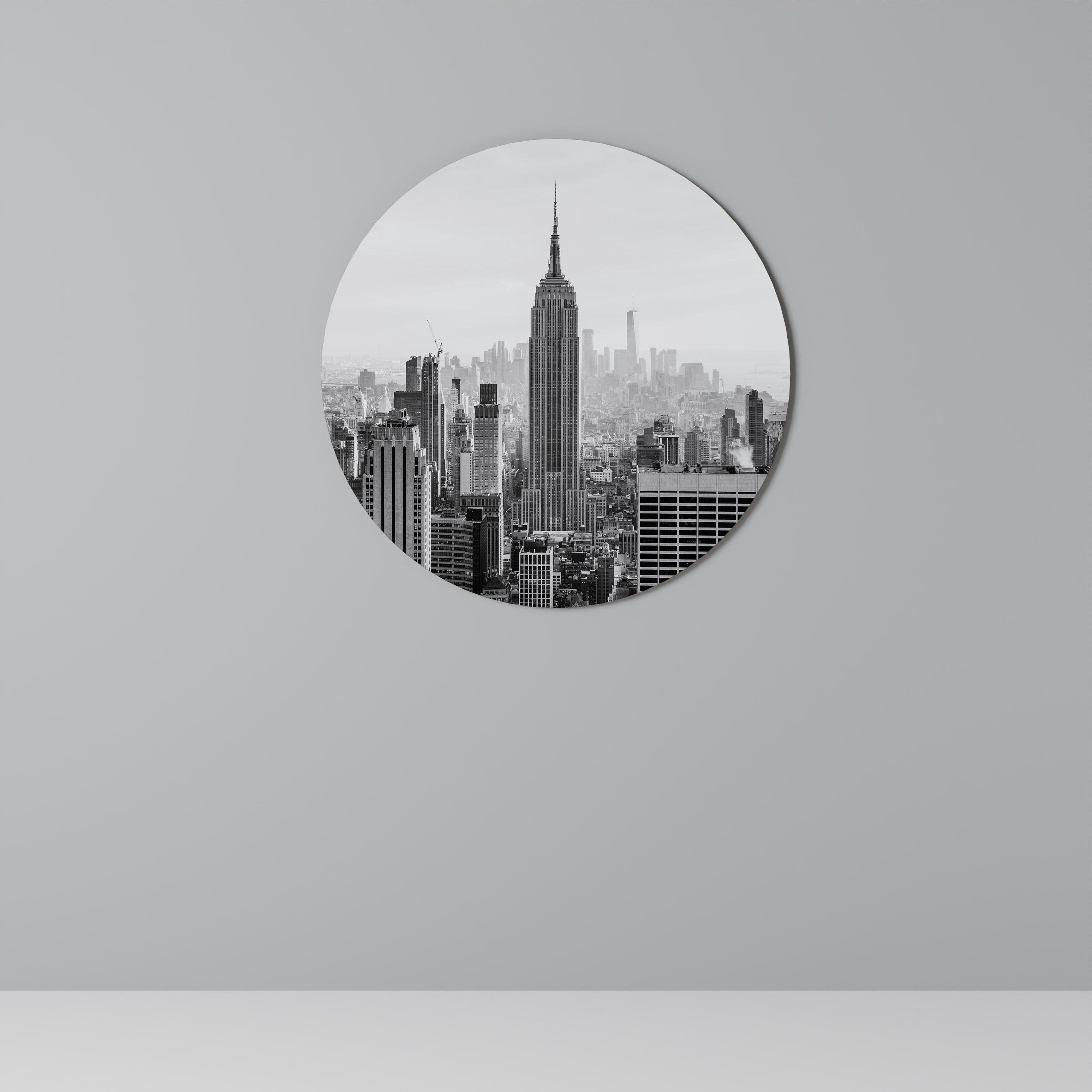 EMPIRE STATE BUILDING Round Wall Art