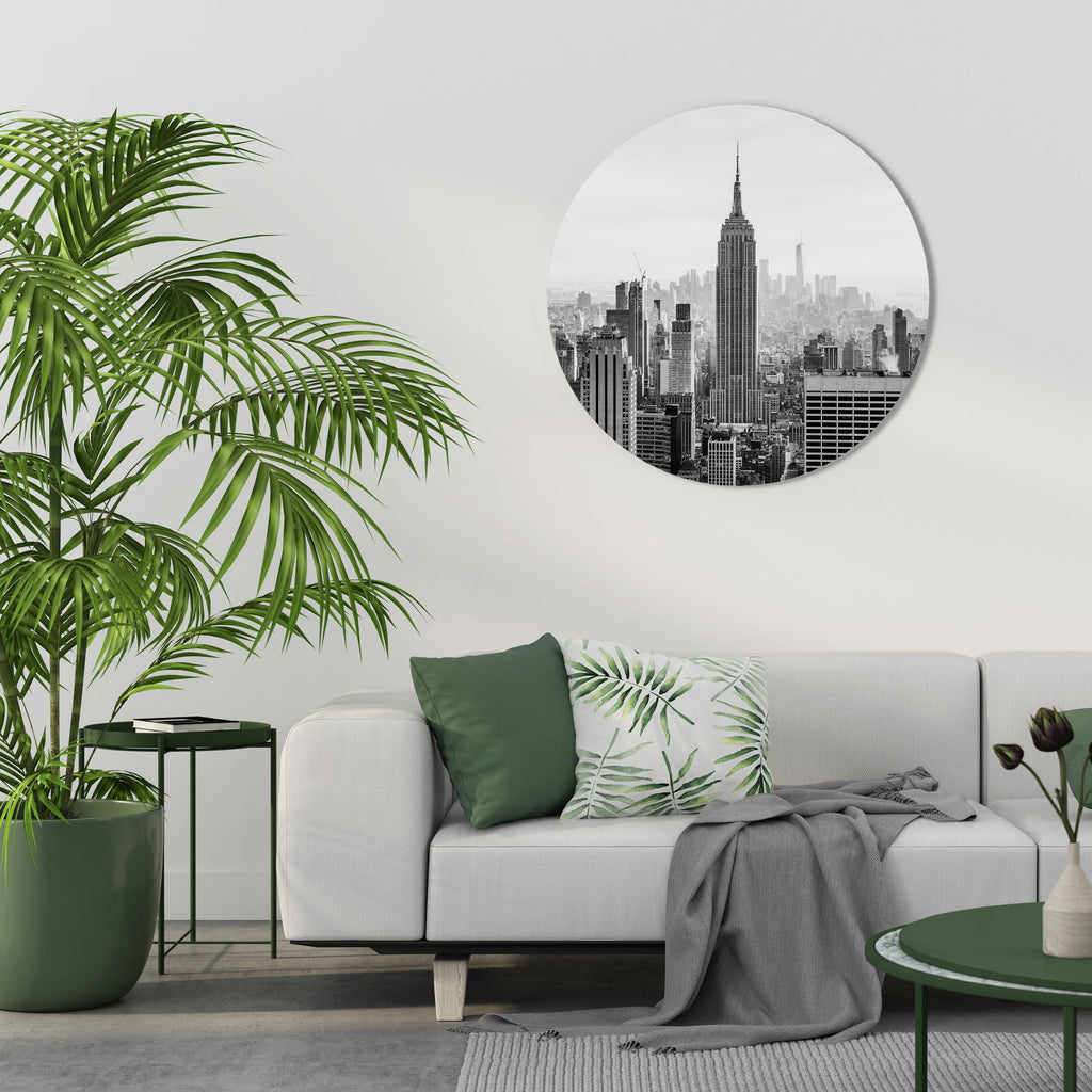 EMPIRE STATE BUILDING Round Wall Art