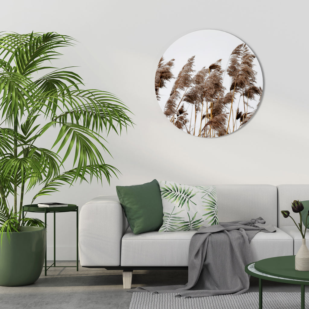 DANCE OF REEDS Round Wall Art