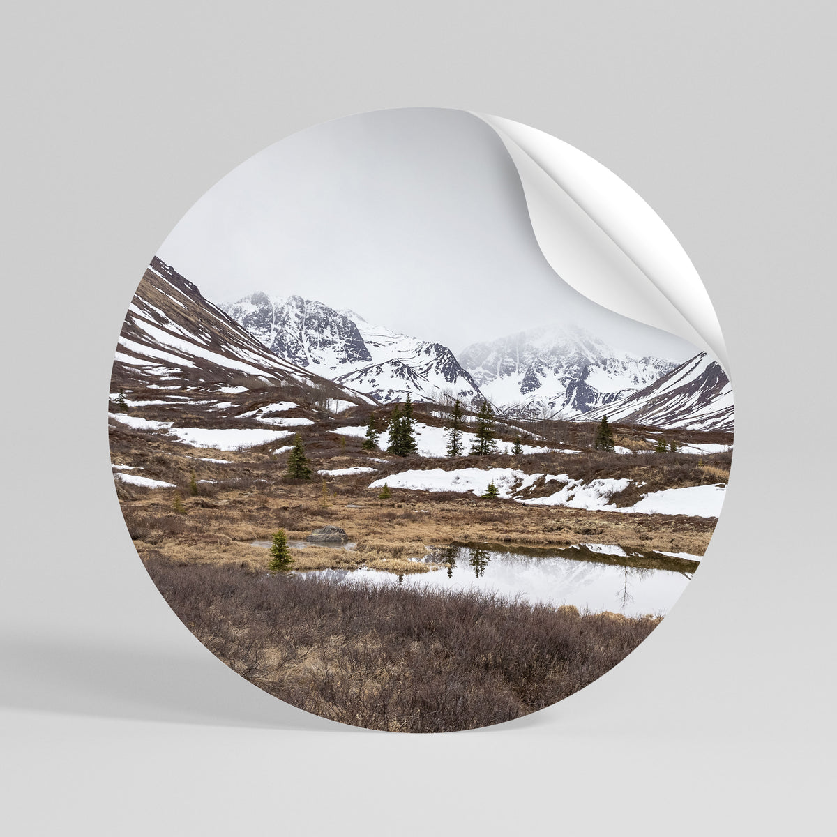 ECHOES OF WINTER Vinilo adhesivo redondo