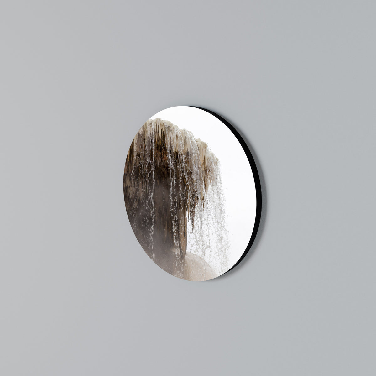 MAMMOTH HOT SPRINGS Arte de pared redondo