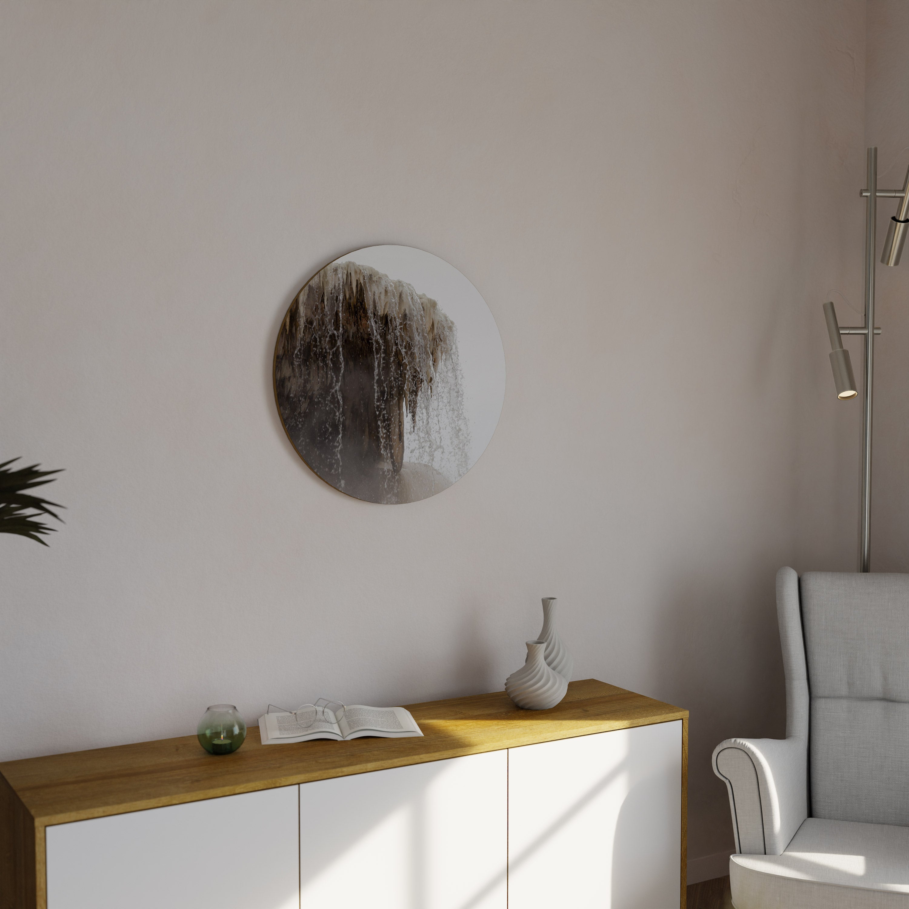 MAMMOTH HOT SPRINGS Round Wall Art