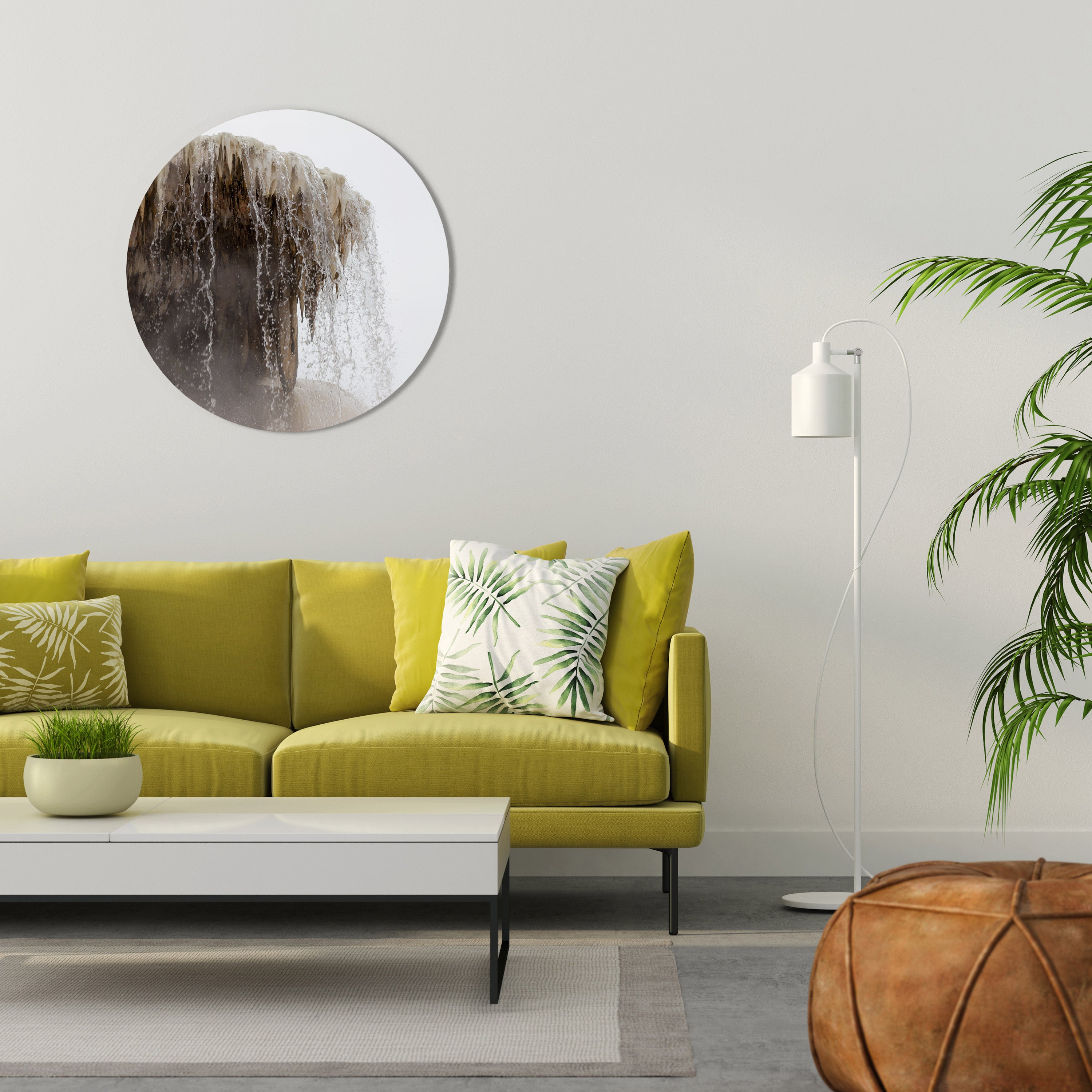 MAMMOTH HOT SPRINGS Round Wall Art