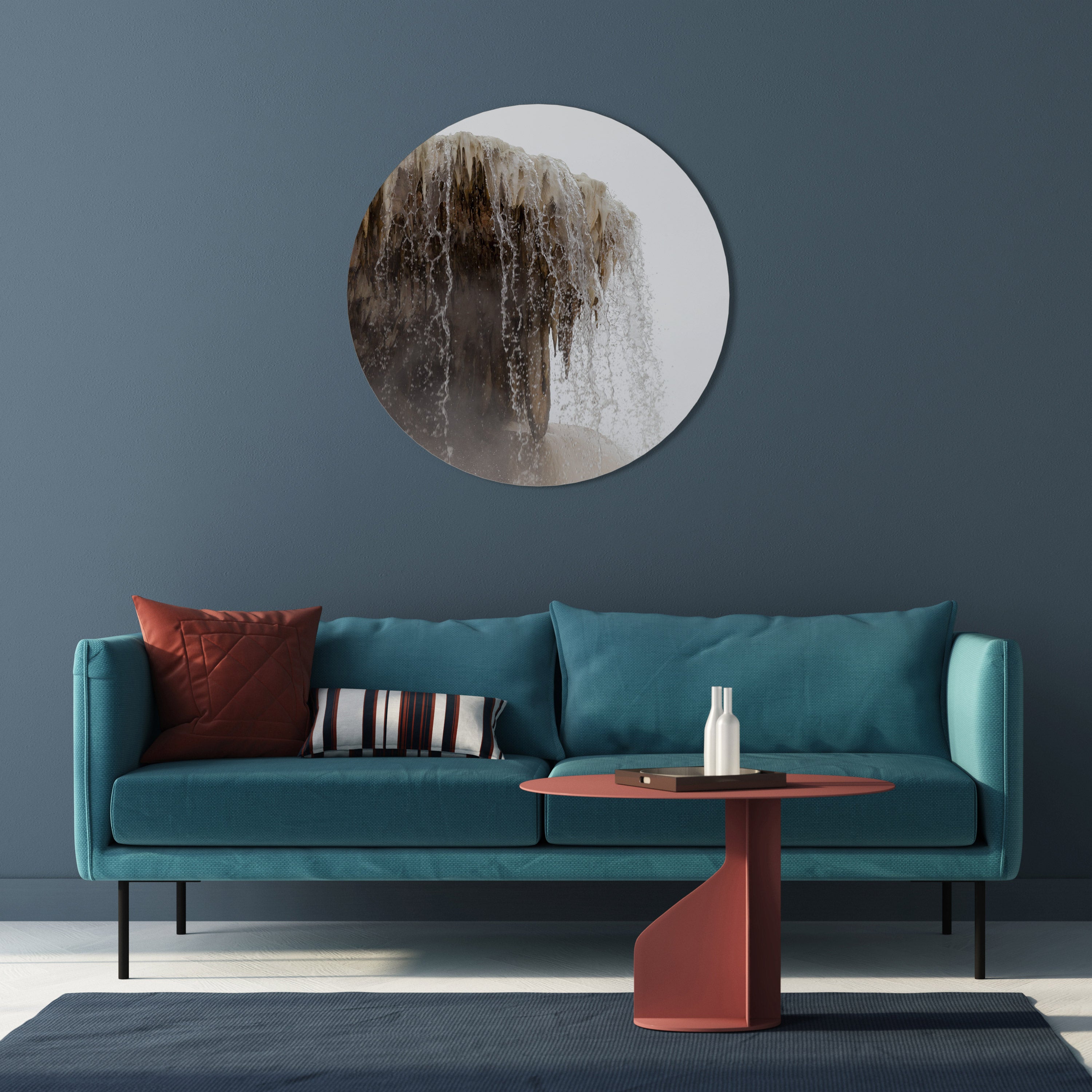 MAMMOTH HOT SPRINGS Round Wall Art