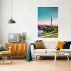 TOWERING DREAMSCAPE Póster Vertical Adhesivo