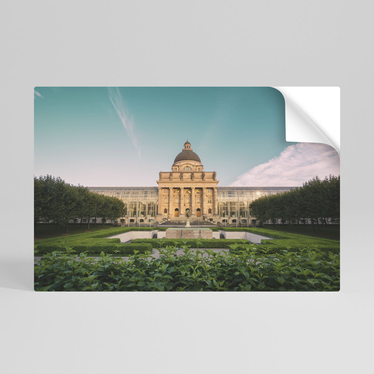 TRANQUIL PALACE VIEW Póster adhesivo horizontal
