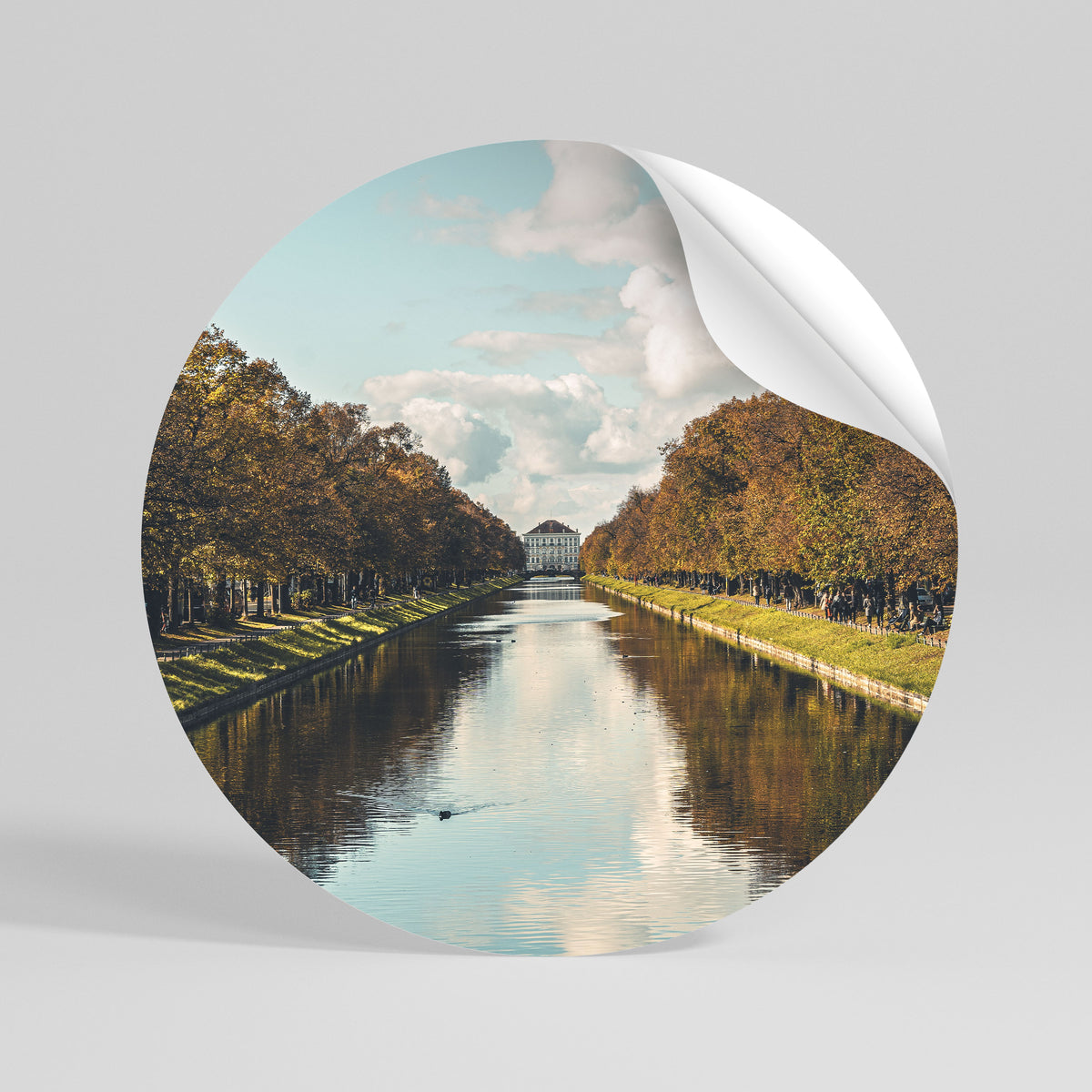 HARMONY IN STILLNESS Vinilo adhesivo redondo
