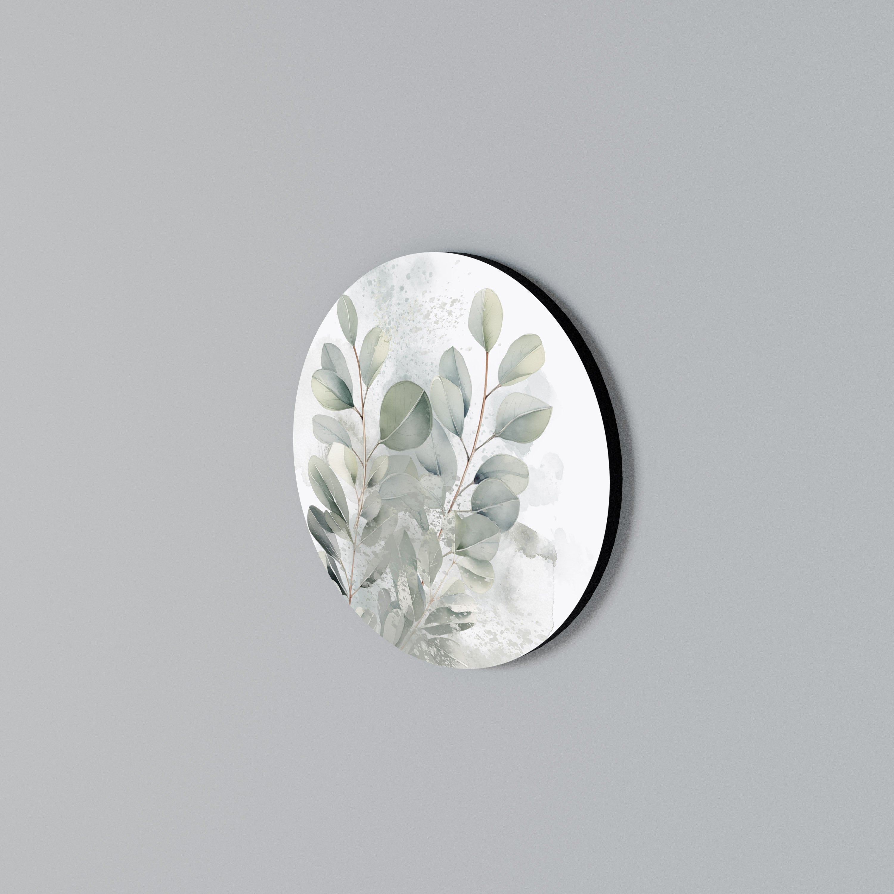 DELIGHTFUL EUCALYPTUS Round Wall Art