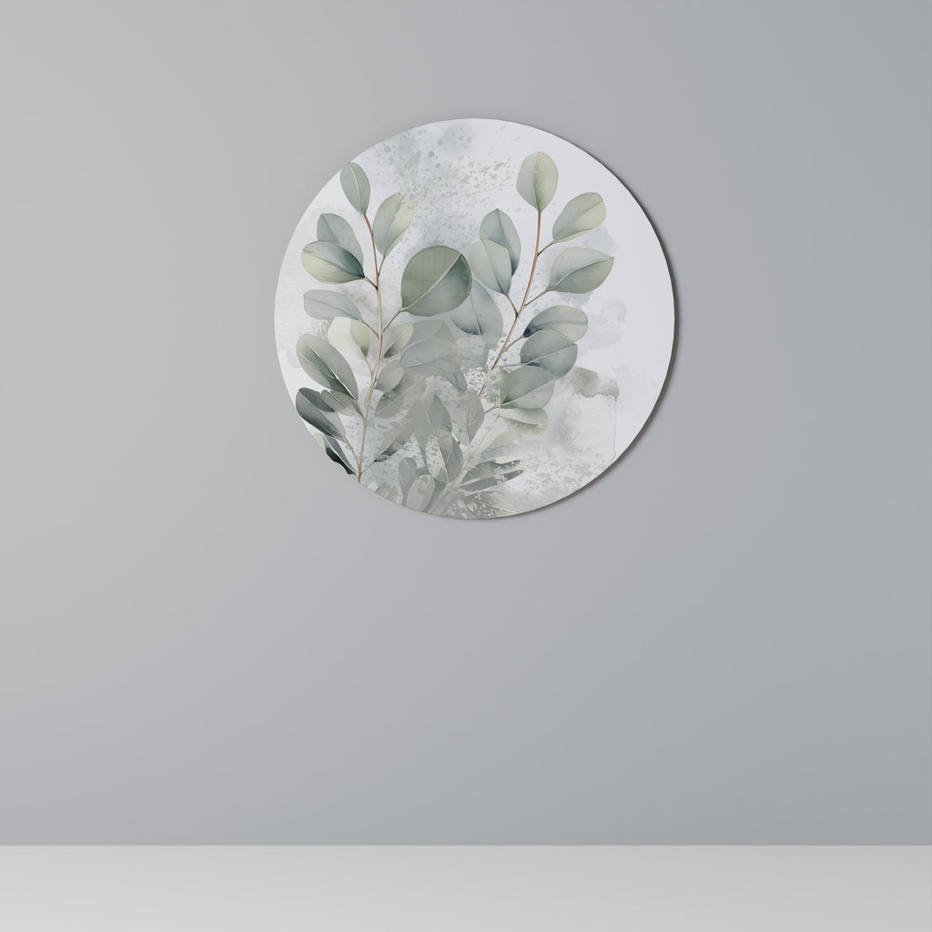 DELIGHTFUL EUCALYPTUS Round Wall Art