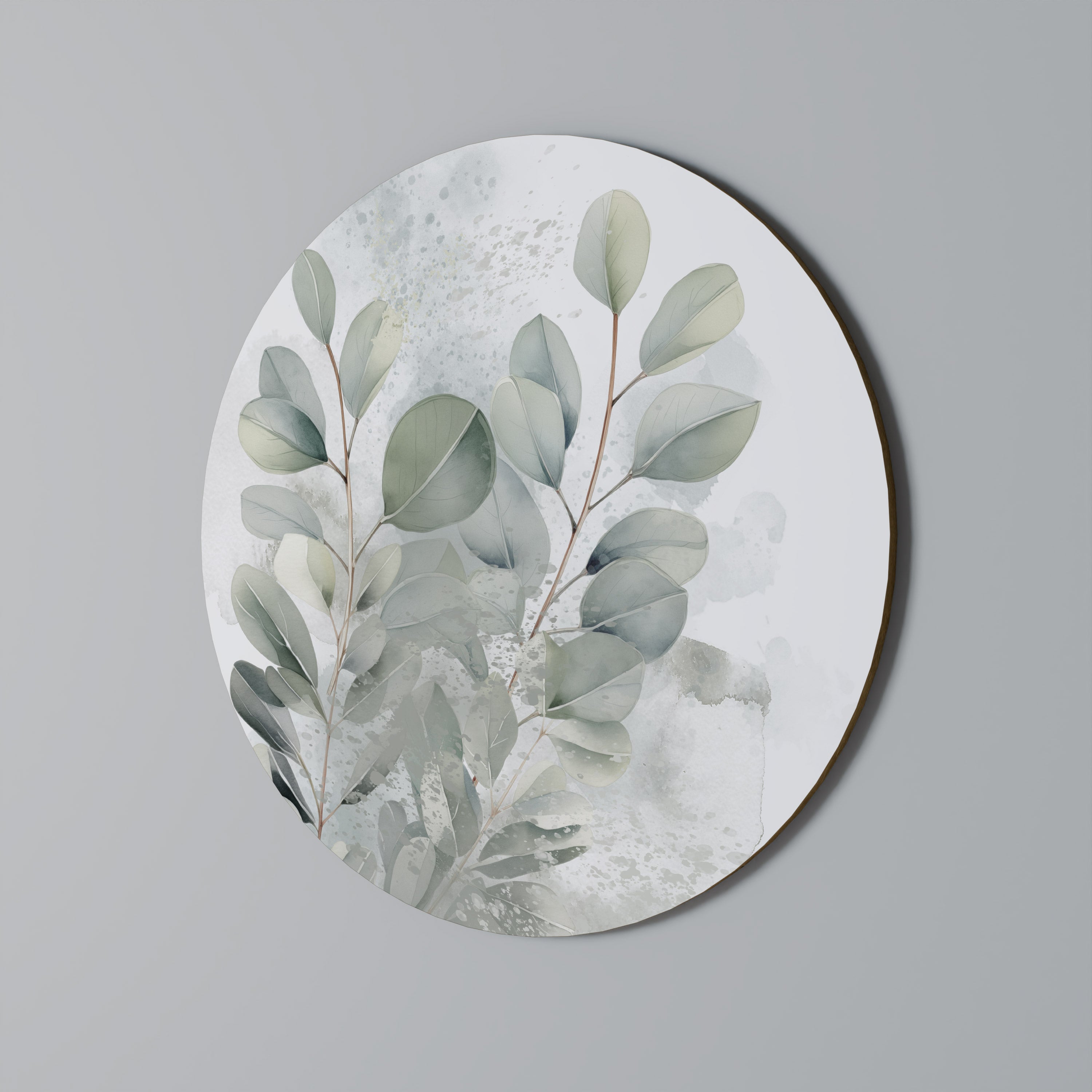 DELIGHTFUL EUCALYPTUS Round Wall Art