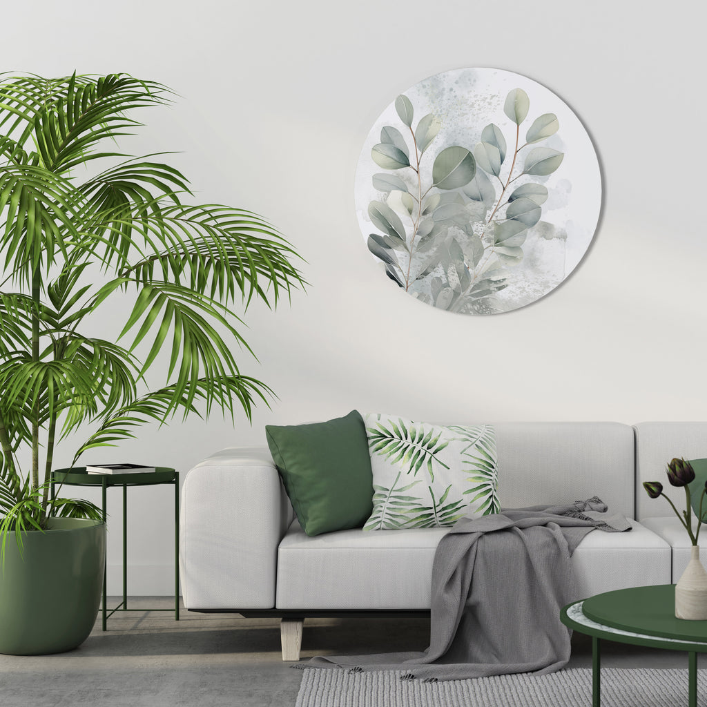 DELIGHTFUL EUCALYPTUS Round Wall Art