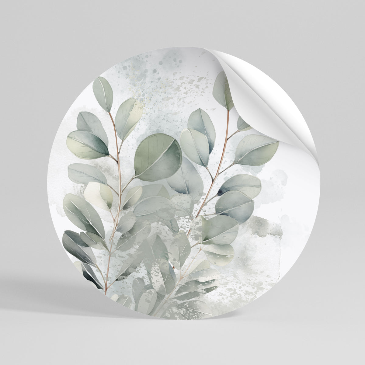 DELIGHTFUL EUCALYPTUS Vinilo adhesivo redondo