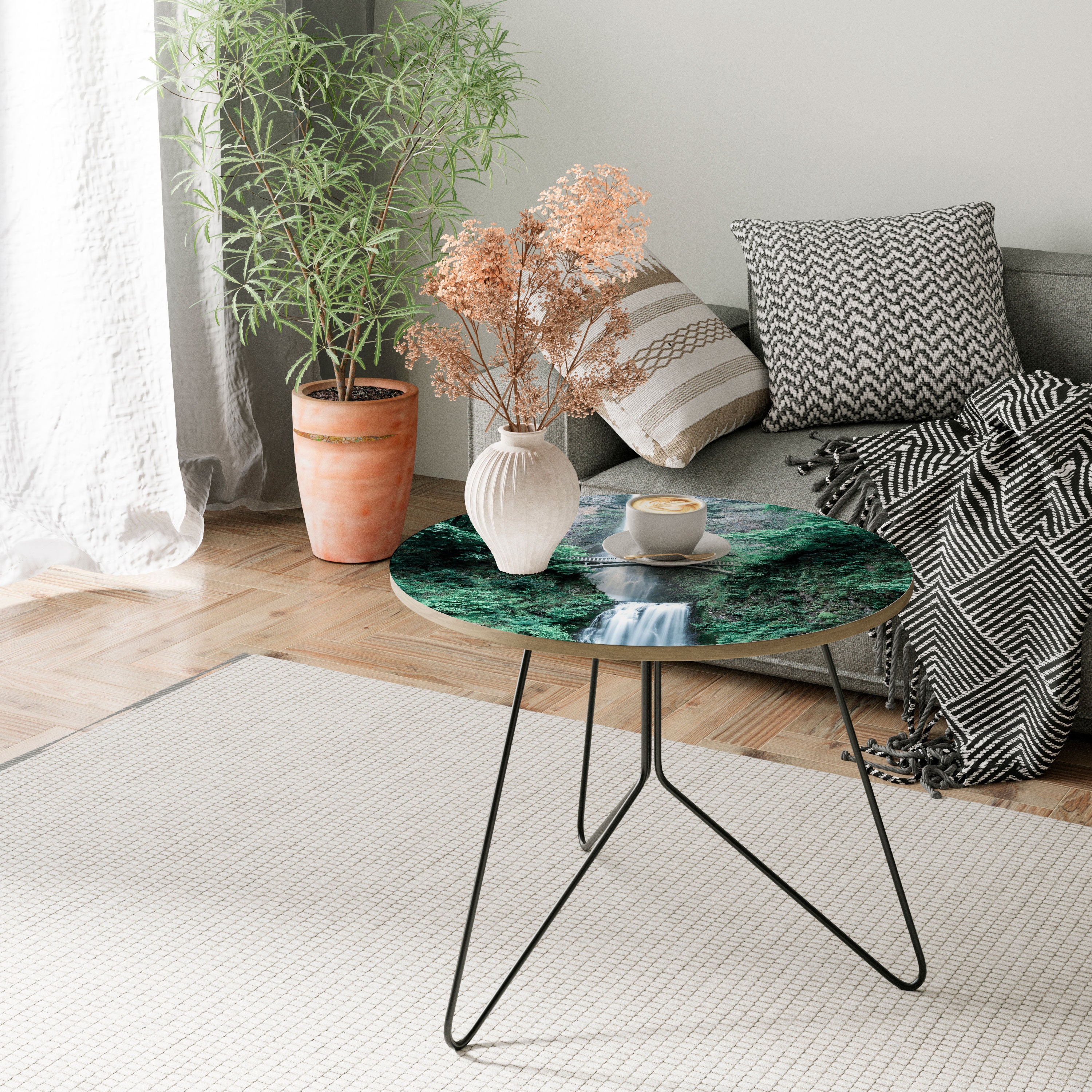 Mesa de centro PUENTE PAISAJE ACUÁTICO MÍSTICO 69