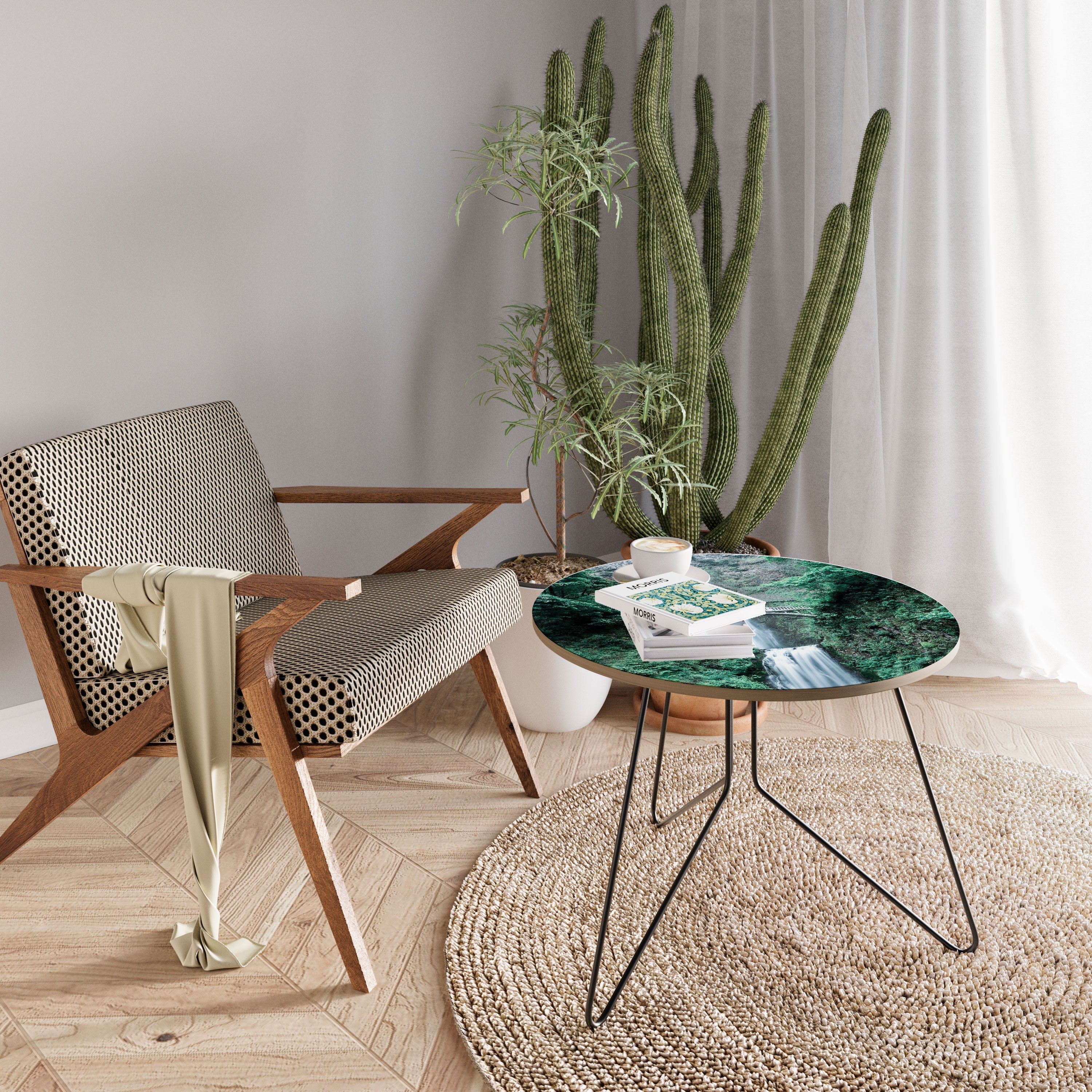 Mesa de centro PUENTE PAISAJE ACUÁTICO MÍSTICO 69