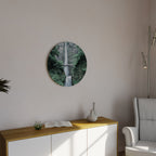 MYSTICAL WATERSCAPE BRIDGE Decoración de Pared Redonda