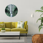 MYSTICAL WATERSCAPE BRIDGE Decoración de Pared Redonda