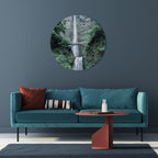 MYSTICAL WATERSCAPE BRIDGE Decoración de Pared Redonda