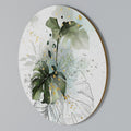 VIVID LEAF SYMPHONY Round Wall Art