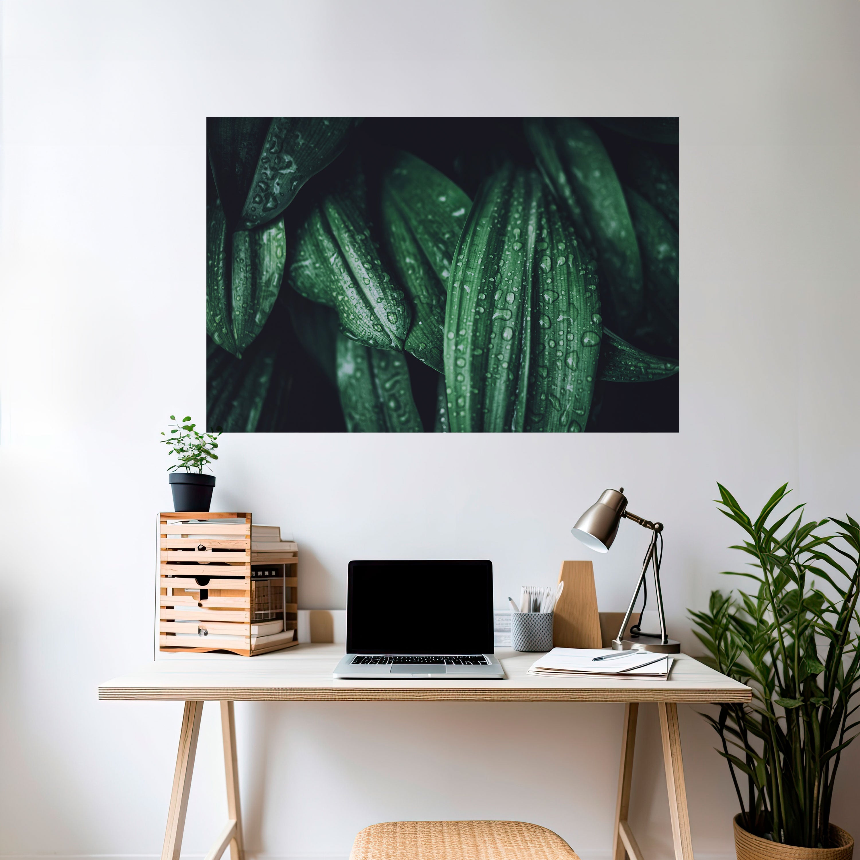 BAILE DE GOTAS LUSH Póster horizontal autoadhesivo