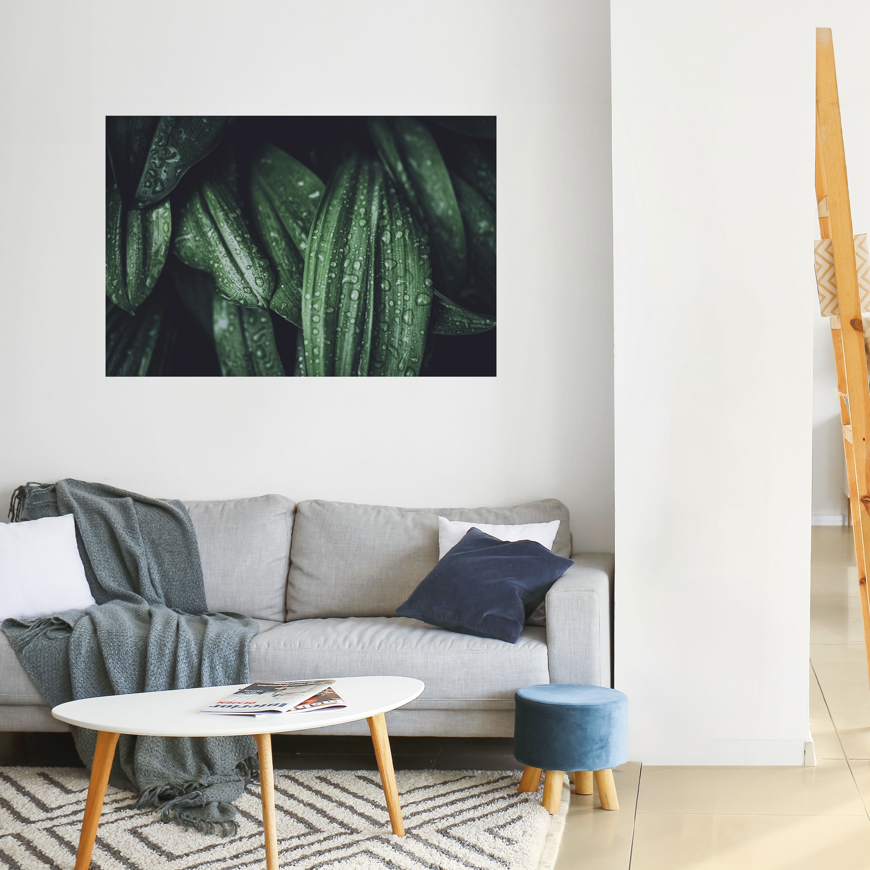 BAILE DE GOTAS LUSH Póster horizontal autoadhesivo