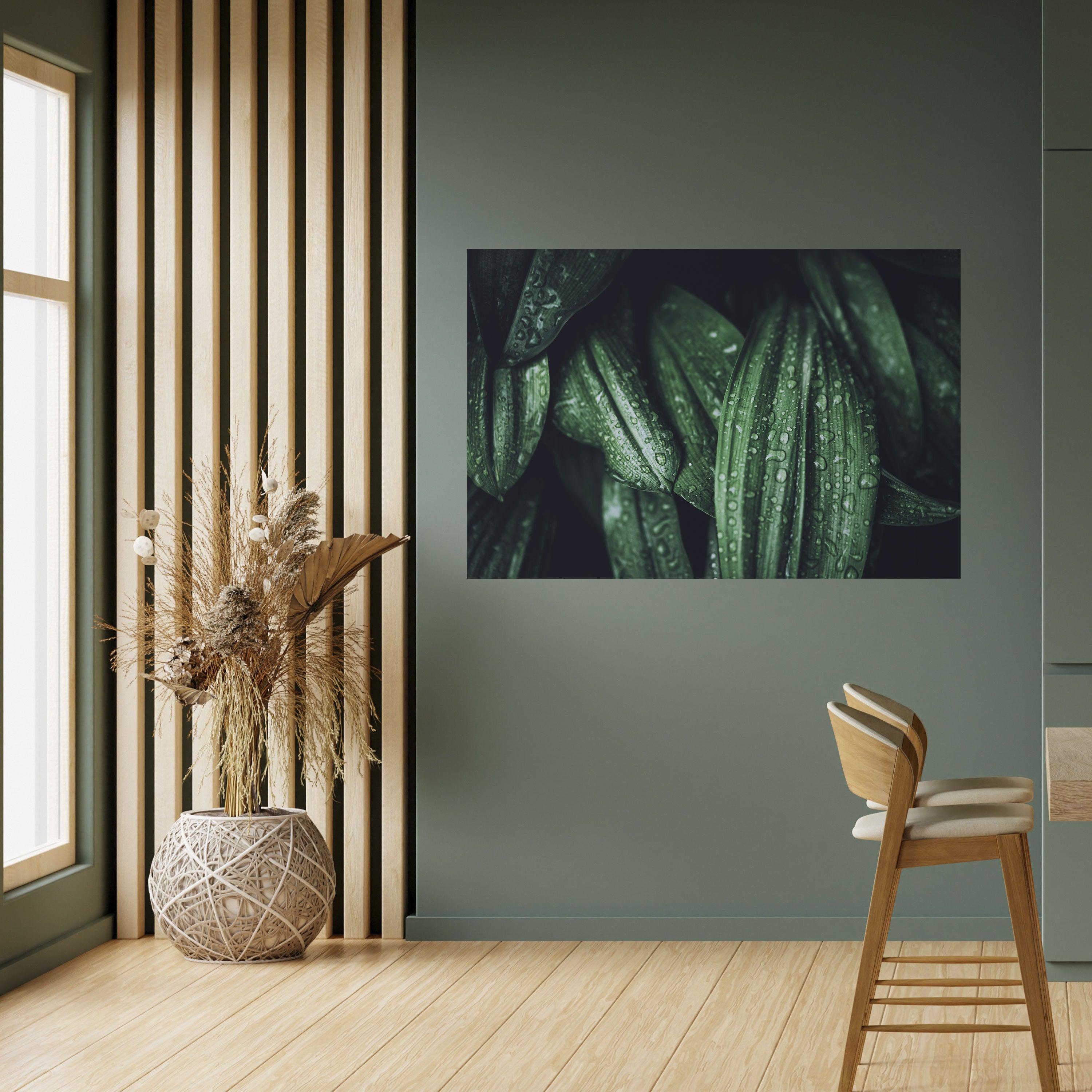 BAILE DE GOTAS LUSH Póster horizontal autoadhesivo