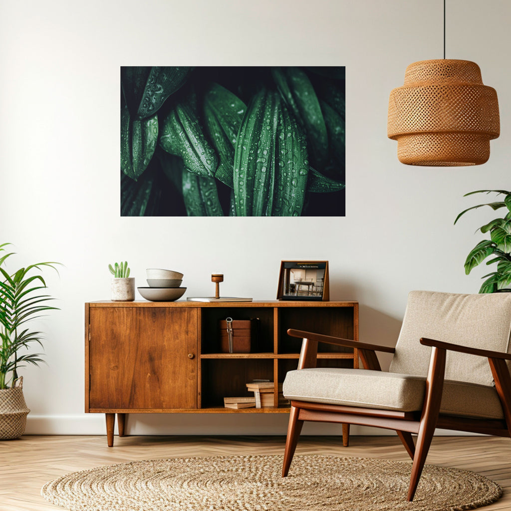 BAILE DE GOTAS LUSH Póster horizontal autoadhesivo