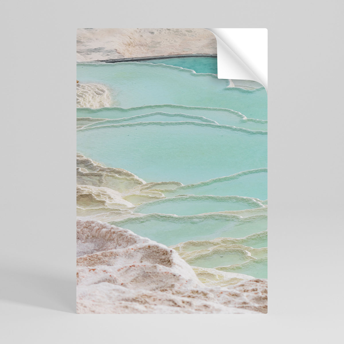 AQUAMARINE WHISPERS Póster adhesivo vertical