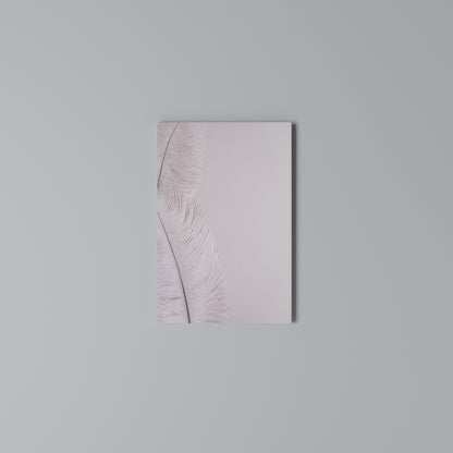WHISPERING PINK FEATHERS Cuadro en lienzo vertical