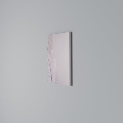 WHISPERING PINK FEATHERS Cuadro en lienzo vertical