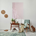 WHISPERING PINK FEATHERS Póster Vertical Adhesivo