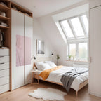 WHISPERING PINK FEATHERS Póster Vertical Adhesivo